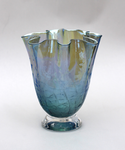 DB-871 Vase Handkerchief Lt. Blue $52 at Hunter Wolff Gallery